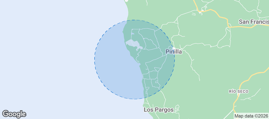 Playa Avellanas Airbnb map